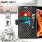 For iPhone Xs Max Case Premium Leather Handmade Flip Folio Wallet Magnetic Dark