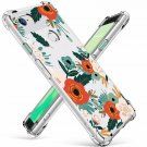 For Google Pixel 3 Case Flower Pattern Design Soft Flexible TPU Reseda Green