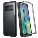 For Samsung Galaxy S10 Case Heavy Duty Protection Full Body Metallic Black