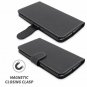 For Motorola Droid Turbo Case Flip Wallet Leather Soft Stand Card Holder Black