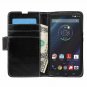 For Motorola Droid Turbo Case Flip Wallet Leather Soft Stand Card Holder Black