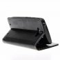 For Motorola Droid Turbo Case Flip Wallet Leather Soft Stand Card Holder Black