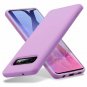 For Samsung Galaxy S10 Case Liquid Silicone Cover Drop Protection Purple