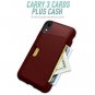For Apple iPhone XR Case Wallet Slayer Protective Vault Grip Credit Card Red
