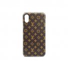 For iPhone Xs Max Case Elegant Luxury Leather Monogram Pattern Classic Style