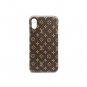 For iPhone Xs Max Case Elegant Luxury Leather Monogram Pattern Classic Style
