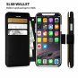 For iPhone X/Xs Wallet case Ultra-Strong Magnetic Closure Faux Leather BlackGold