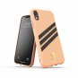 For iPhone XR case adidas Originals Moulded a leatherlike inlay 3 suede Pink
