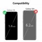 For Samsung Galaxy S8 Case Magnetic Leather Strap Flip Wallet Premium Blue