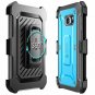 For Galaxy S6 Edge case Full-body Rugged Holster Screen Protector Blue/Black
