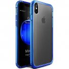 for iPhone Xs/X Case Anti Scratch Shock Absorption Soft flexible Matte Blue