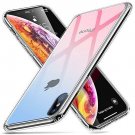 For iPhone Xs Max Case Mimic Tempered Glass Soft Silicone Bumper Skyfire Gem