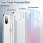 For iPhone Xs Max Case Mimic Tempered Glass Soft Silicone Bumper Skyfire Gem