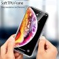 For iPhone Xs Max Case Mimic Tempered Glass Soft Silicone Bumper Skyfire Gem