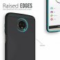 For Motorola Moto Z3/Z3 Play Case Protection Rugged but Slim Dual Layer Blak