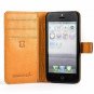 For iPhone 5/5s/SE Case Vintage Wallet in Nubuck Leather with Credit Card Navy