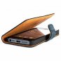 For iPhone 5/5s/SE Case Vintage Wallet in Nubuck Leather with Credit Card Navy