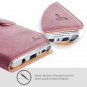 Samsung Galaxy Note 8 Case Genuine Leather Wallet with Viewing Stand Plum