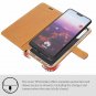 Huawei P20 Case Snakehive Genuine Leather Wallet Viewing Stand Card slots Black