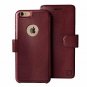 For Apple iPhone 6s/6 Wallet Case Durable Slim Faux Leather Strong Burgundy