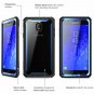 Samsung Galaxy J7 2018 Case FullBody Rugged Clear Bumper Screen Protector Blue