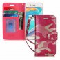 For iPhone 7/8 Plus Case Luxury PU Leather Wallet Kickstand Card Slots Dark Red