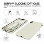 For iPhone Xs Max Tempered Glass Soft Silicone Bumper Shock Absorption Stone