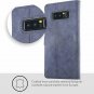 Samsung Galaxy Note 8 Case Genuine Leather Wallet with Viewing Stand Navy Blue