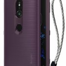 For Sony Xperia XZ2 Case Brushed Metal Design Flexible Dynamic Stroked Lilac