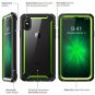 For iPhone X/Xs Case FullBody Rugged  Bumper Builtin Screen Protector Green
