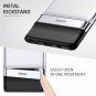 For Samsung Note 9 Case Vertical and Horizontal Stand Drop Protection Silver