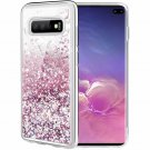 For Samsung Galaxy S10 Plus Case Glitter Liquid Luxury Fashion Soft TPU Rose