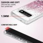 For Samsung Galaxy S10 Plus Case Glitter Liquid Luxury Fashion Soft TPU Rose
