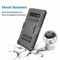For Samsung Galaxy S10/S10+ Case 2019 Holster Clip Locking Swivel Belt Black