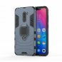 For Xiaomi Pocophone F1 Case Ring Holder Iron Man Design 2 in 1 Hybrid Dark Blue