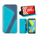 For Huawei P SMART Wallet Case Leather Flip Book Viewing Stand Card Holder Aqua