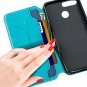 For Huawei P SMART Wallet Case Leather Flip Book Viewing Stand Card Holder Aqua