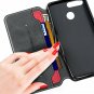 For Huawei P SMART Wallet Case Leather Flip Book Viewing Stand Card Holder Red