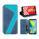 For Huawei P SMART Wallet Case Leather Flip Book Viewing Stand Card Holder b/Aqu