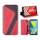 For Huawei PSMART Wallet Case Leather Flip Book Viewing Stand Card Holder Violet
