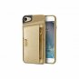 For iPhone 7/8 Wallet Case Q Card  Protectiv Kickstand Grip Cover Champagne Gold