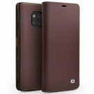 For Huawei Mate 20 Pro Case Luxury Slim Folio Genuine Leather Flip Wallet Brown