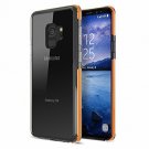Samsung Galaxy S9 Case Enhanced Hand-Grip TPU Cushion Heavy Duty Clear/Orange