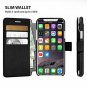 For iPhone X/Xs Wallet case Ultra-Strong Magnetic Closure Faux Leather Black