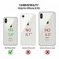 For iPhone X/Xs Wallet case Ultra-Strong Magnetic Closure Faux Leather Black
