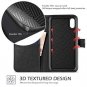 For Apple iPhone XR Case Wallet PU Leather Flip Folio Credit Card Slots Black