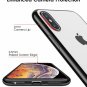 For Apple iPhone X/Xs Case Clear Stylish Flexible with Metal Luster Edge Black