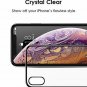 For Apple iPhone X/Xs Case Clear Stylish Flexible with Metal Luster Edge Black