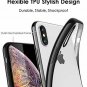 For Apple iPhone X/Xs Case Clear Stylish Flexible with Metal Luster Edge Black