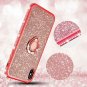 iPhone X/Xs Case Glitter Ring Grip Holder Kickstand Bling Sparkle Diamond Red